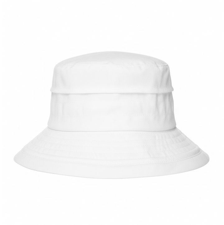 White 100% Cotton Bucket Sun Hat