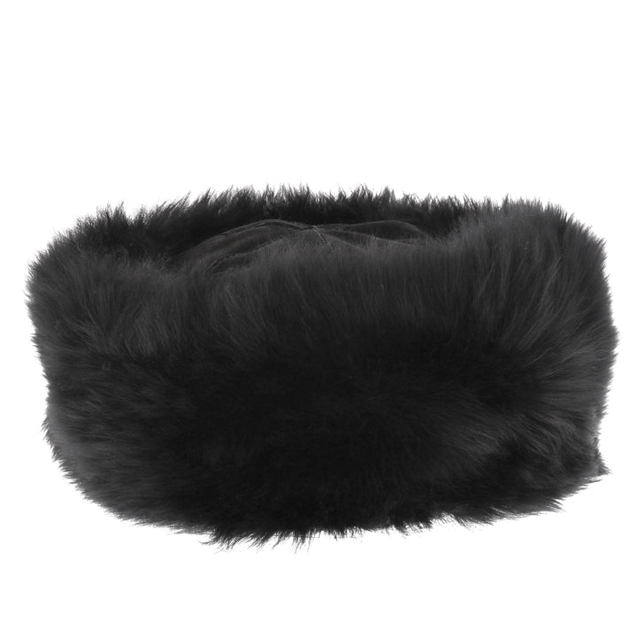 Ladies Luxury Sheepskin Super Soft Cossack Hat in Black