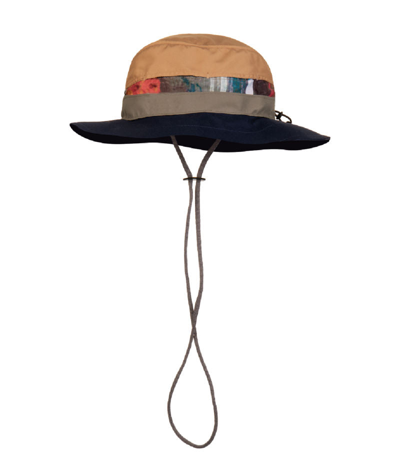 Buff Explore Booney UPF 50 Lightweight Packable Hat In Harq Multi