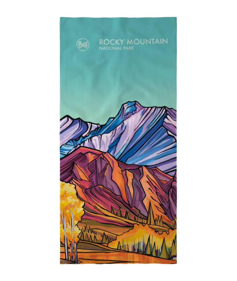Buff CoolNet UV Neckwear In National Parks Rocky Mountains – The Hat ...