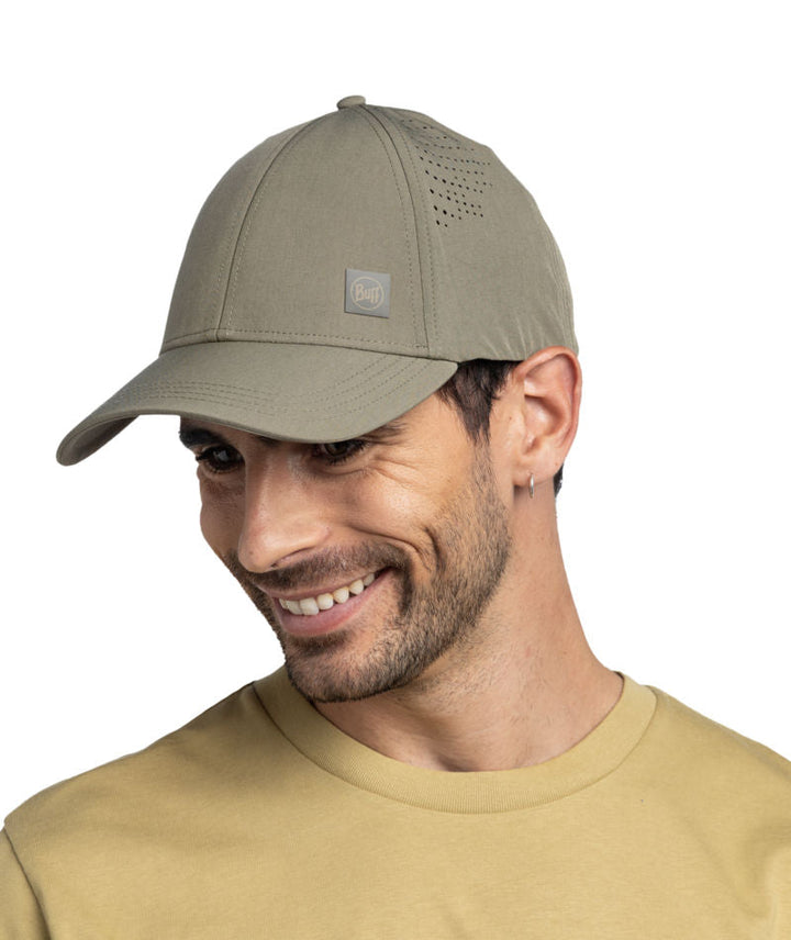 Powder Summit Cap Buff Summit UPF 50 Lightweight Baseball Cap In Tundra Khaki – The Hat ...