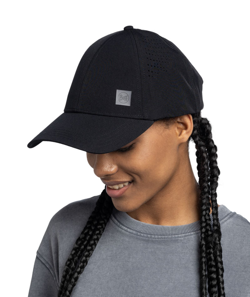 Powder Summit Cap Buff Summit UPF 50 Lightweight Baseball Cap In Black – The Hat Company