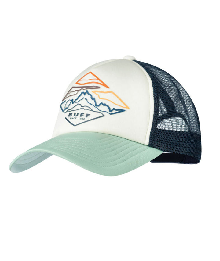 Buff Classic Adjustable Mesh Trucker Cap In Luster Flint
