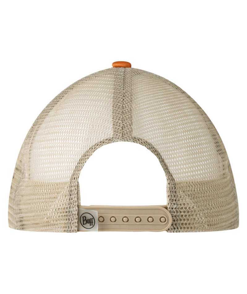 Buff Classic Adjustable Mesh Trucker Cap In Bougi Ginger