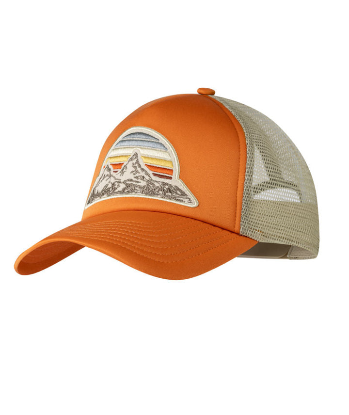 Buff Classic Adjustable Mesh Trucker Cap In Bougi Ginger