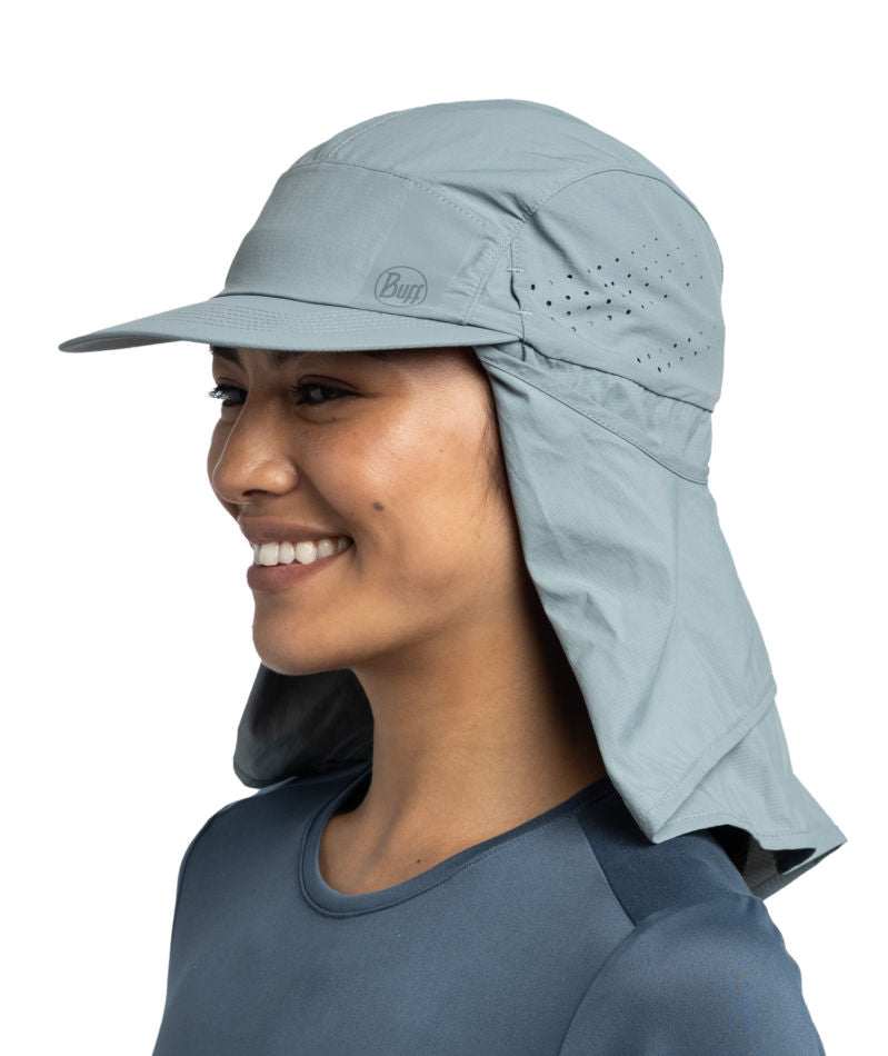 Neck Cap Buff Desert UPF 50 Neck Cape Lightweight Cap In Flint – The Hat Company