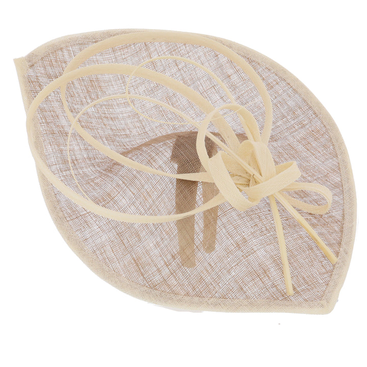 Latte & Ivory Large Maddox Disc Headband Fascinator (075)