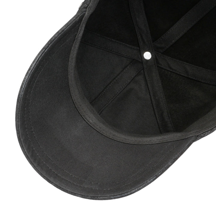 Stetson Liberty Leather Baseball Cap Black