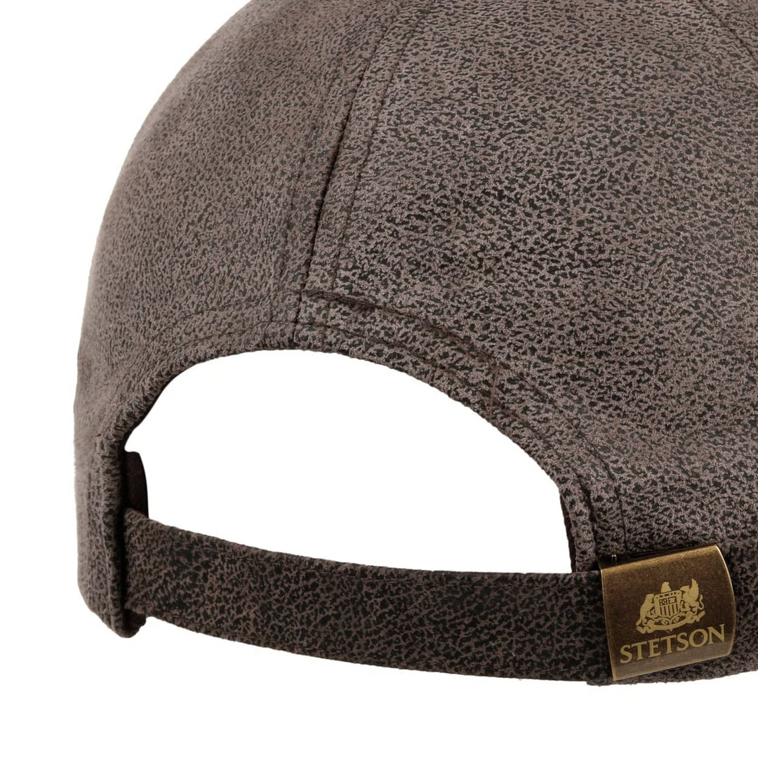 Stetson Liberty Brown Leather Baseball Cap