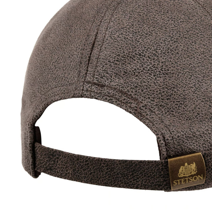 Stetson Liberty Brown Leather Baseball Cap