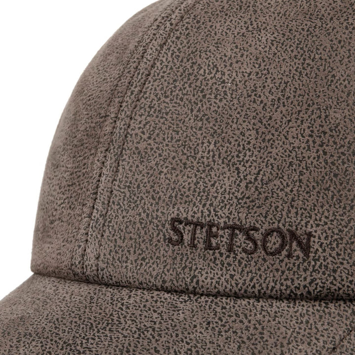 Stetson Liberty Brown Leather Baseball Cap
