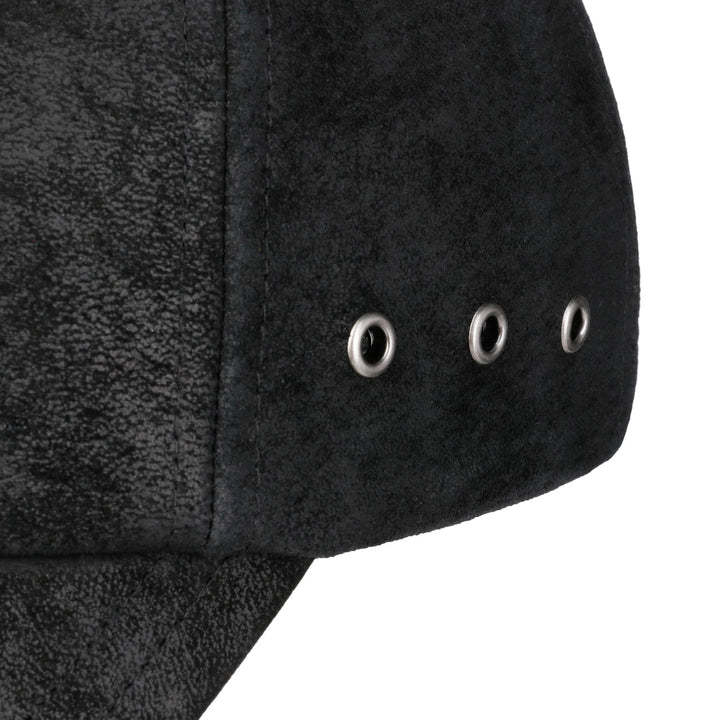 Stetson Liberty Leather Baseball Cap Black