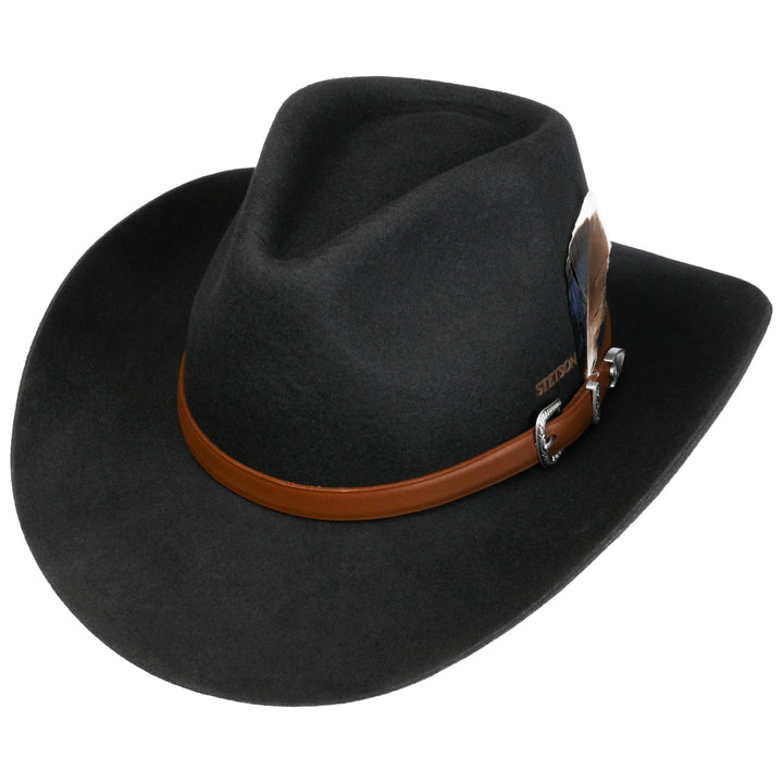 Stetson Limington Western Wool Hat Black