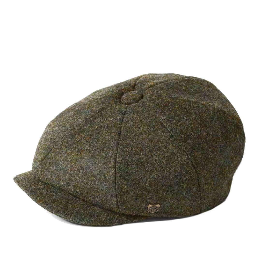 Failsworth Gino Melton Wool Bakerboy Cap in Loden