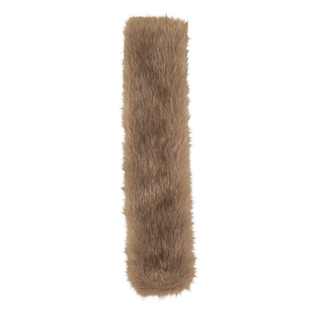 Loevenich Soft Faux Fur Scarf - Light Brown