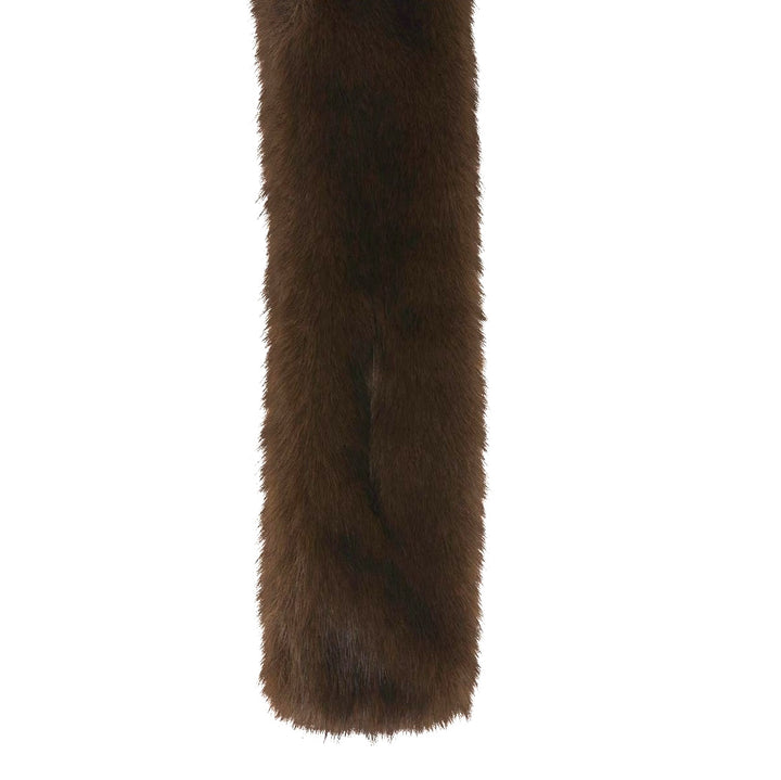 Loevenich Soft Faux Fur Scarf - Chocolate Brown