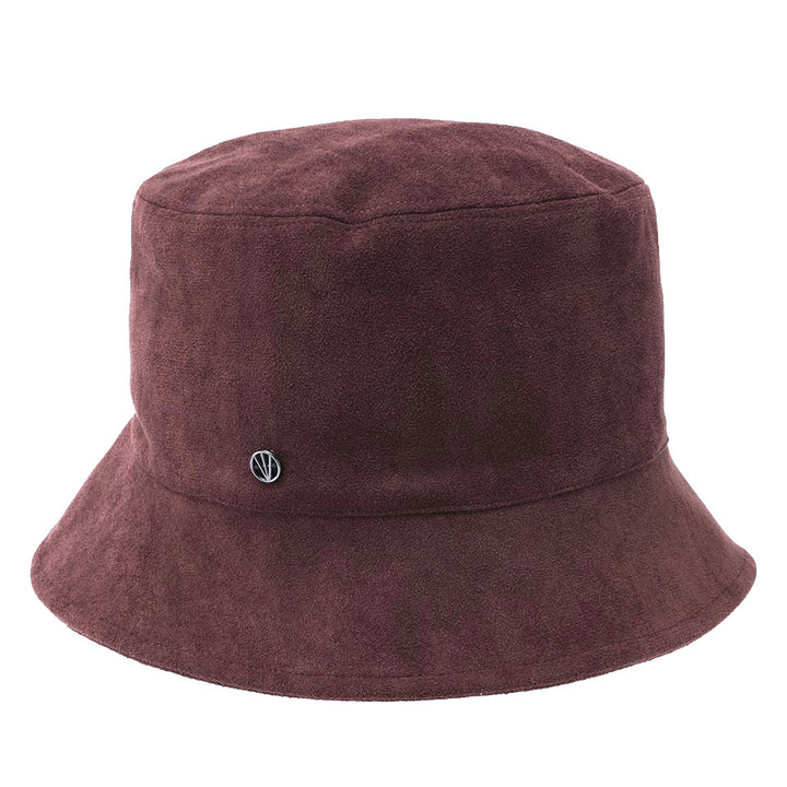 Loevenich Women's Faux Suede Bucket Hat in Wine