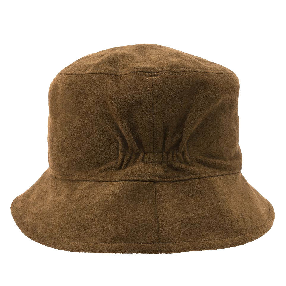 Loevenich Women's Faux Suede Bucket Hat in Bronze