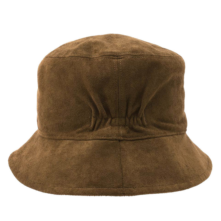 Loevenich Women's Faux Suede Bucket Hat in Bronze