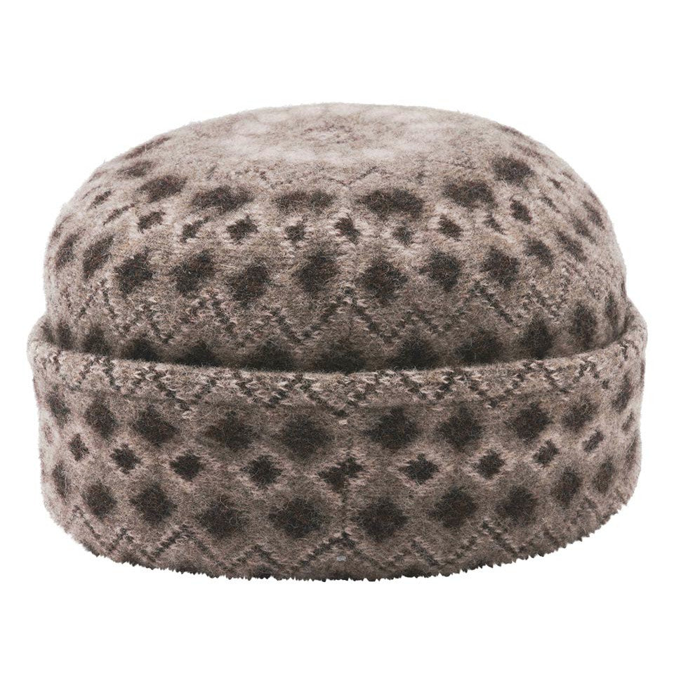 Loevenich Jacquard Peak Cap in Brown