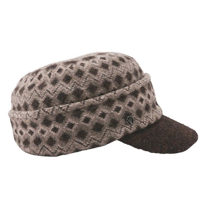Loevenich Jacquard Peak Cap in Brown