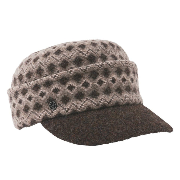 Loevenich Jacquard Peak Cap in Brown