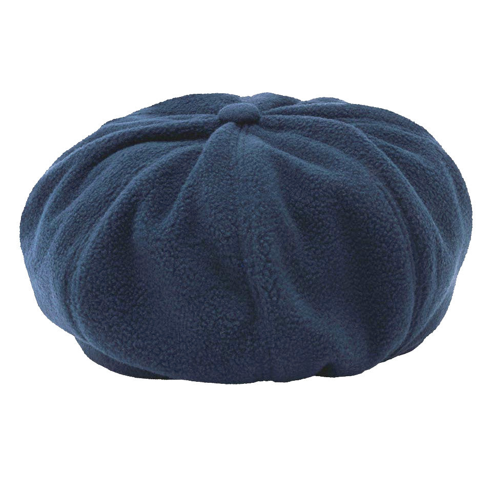 Loevenich Women's Fleece Bakerboy Cap in Denim