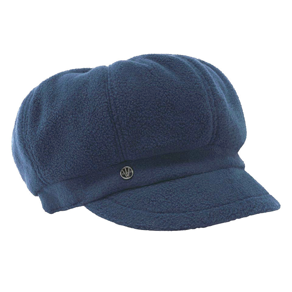 Loevenich Women's Fleece Bakerboy Cap in Denim