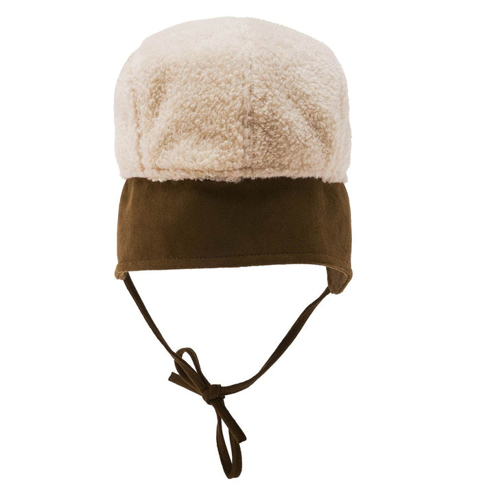 Loevenich Women's Ear Flap Baseball Cap in Beige