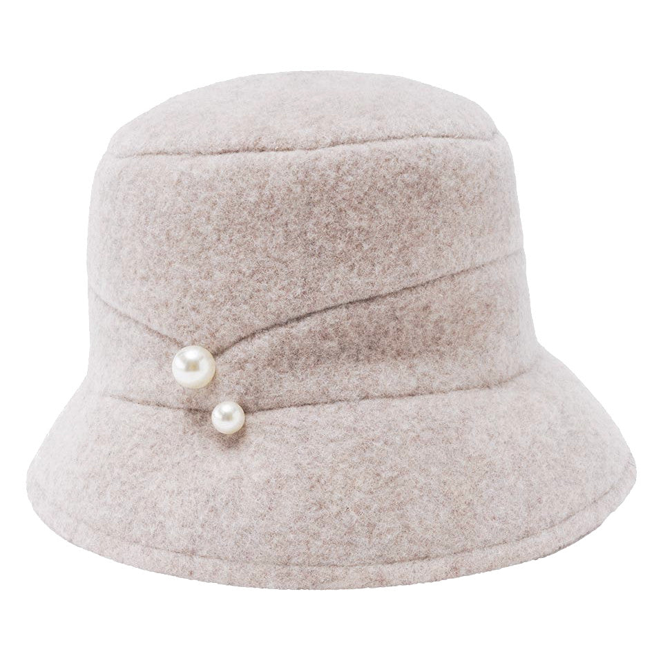 Loevenich Wool Cloche in Biscuit