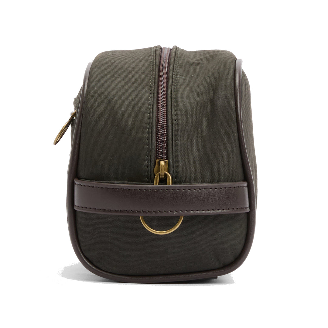 Barbour Wax Washbag in Olive