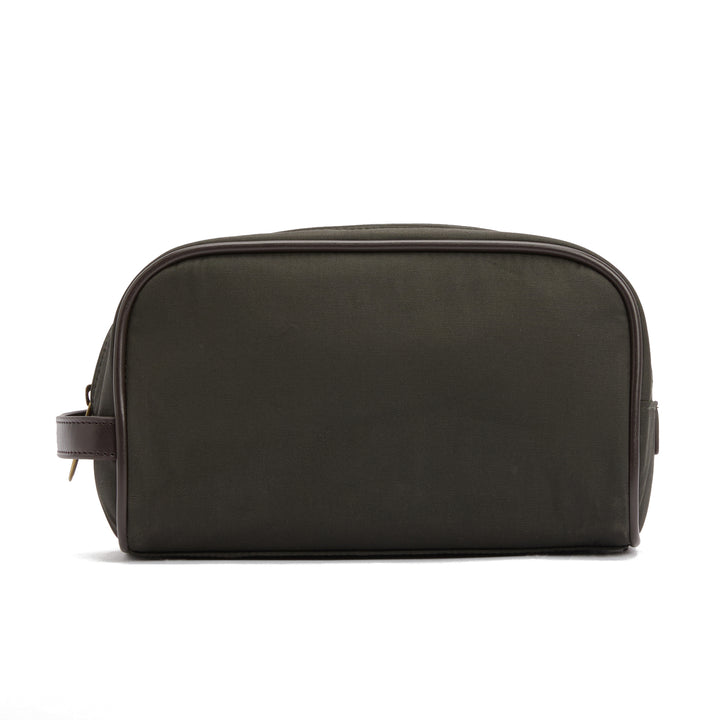 Barbour Wax Washbag in Olive