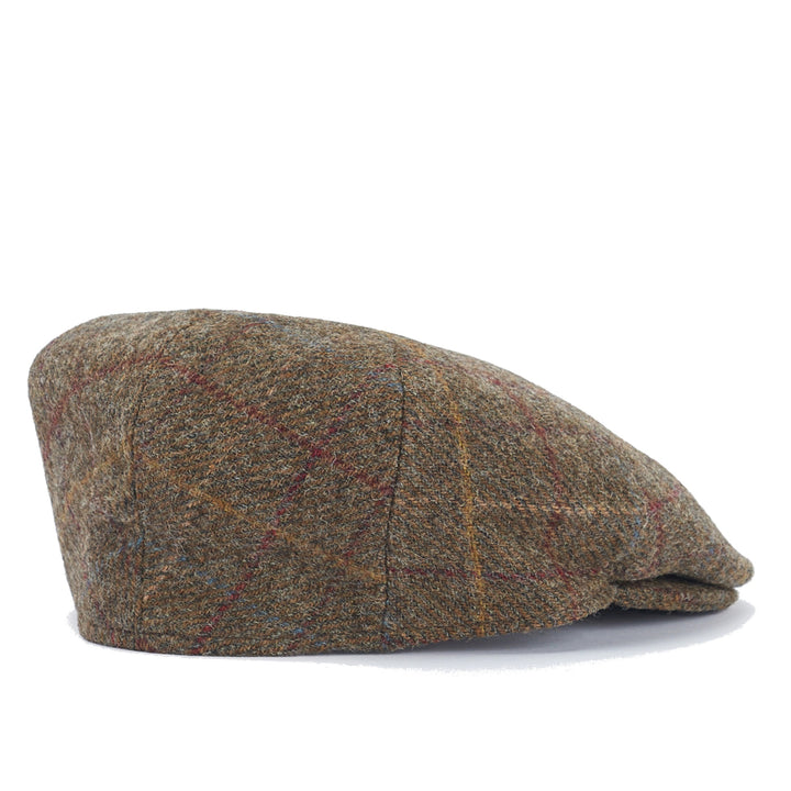 Barbour Crief 100% Wool Flat Cap in Brown