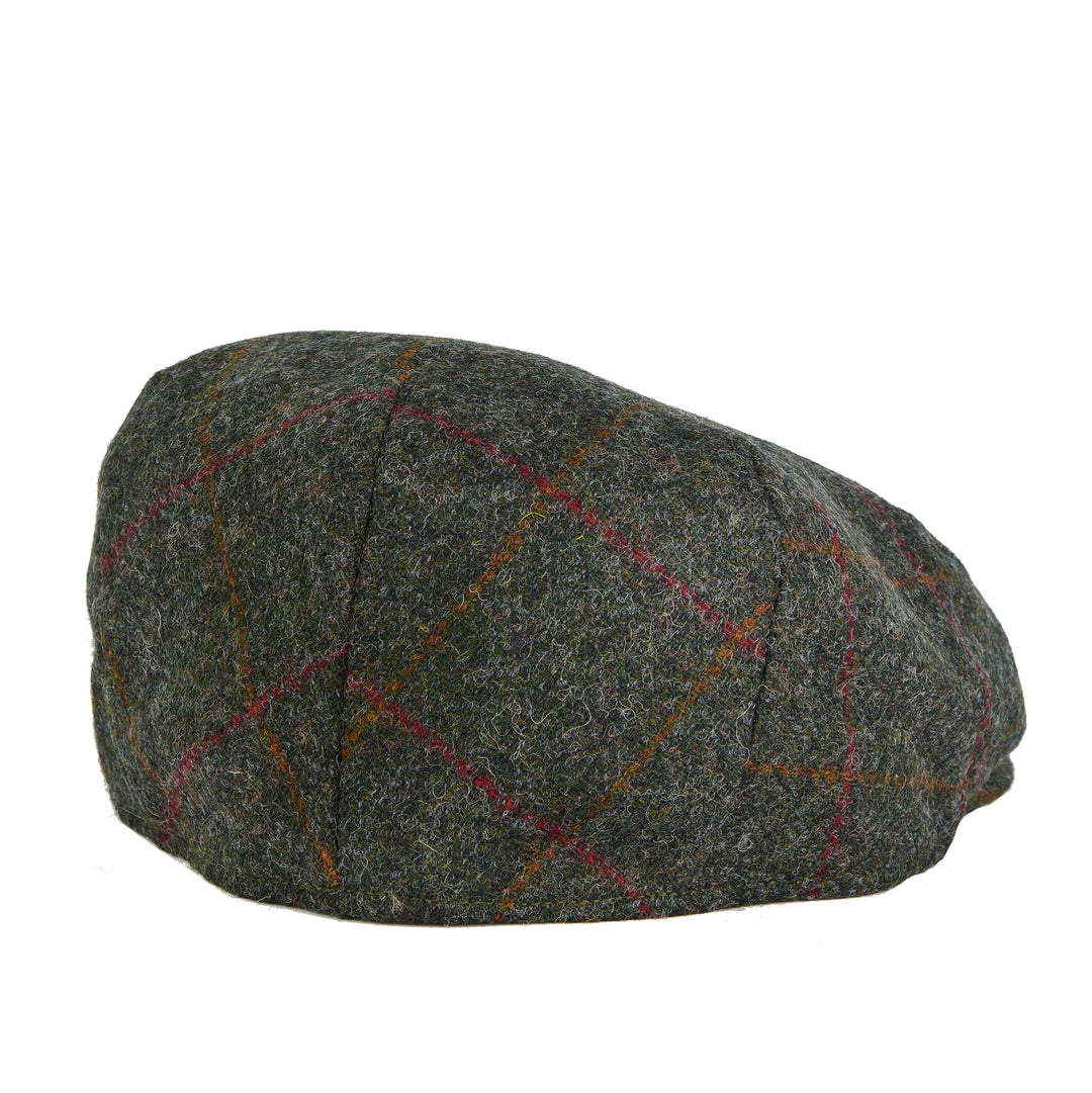 Barbour Crief 100% Wool Flat Cap in Green
