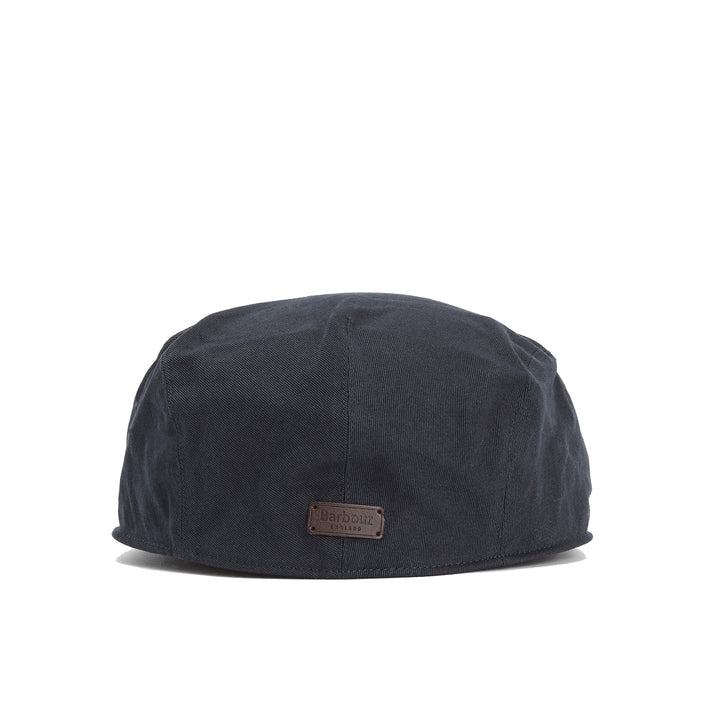 Barbour Finnean Cotton Twill Flat Cap in Navy