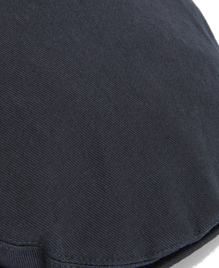 Barbour Finnean Cotton Twill Flat Cap in Navy