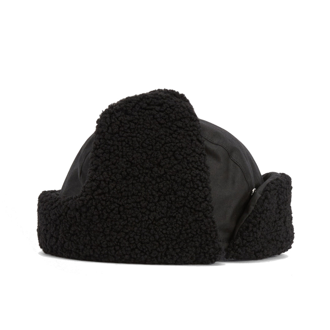 Barbour Morar Waxed Cotton Trapper Hat Black