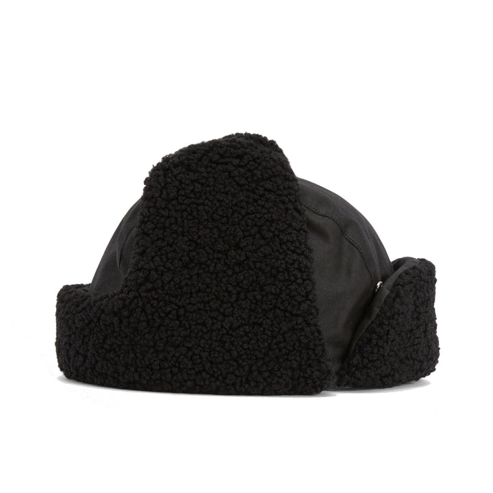Barbour Morar Waxed Cotton Trapper Hat Black