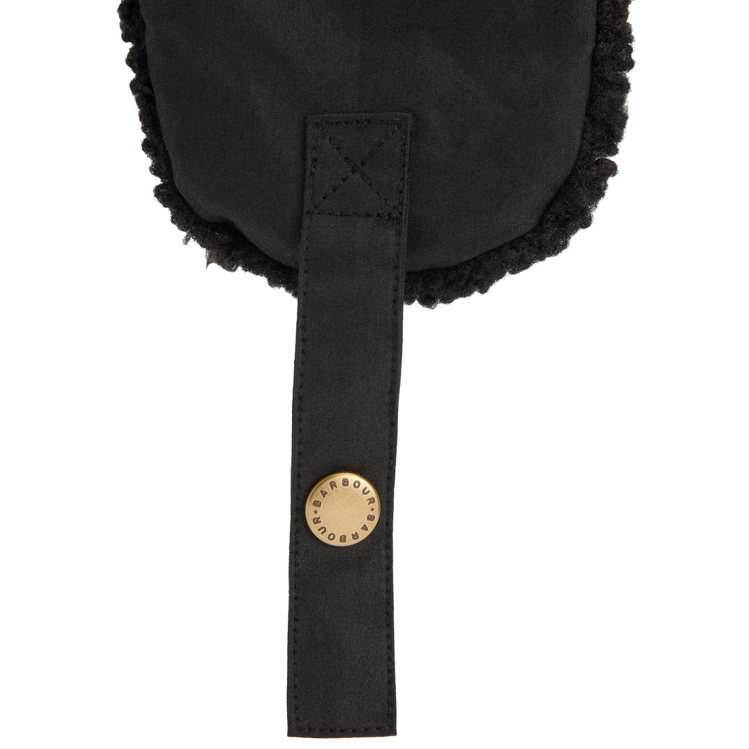 Barbour Morar Waxed Cotton Trapper Hat Black