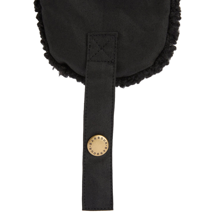 Barbour Morar Waxed Cotton Trapper Hat Black