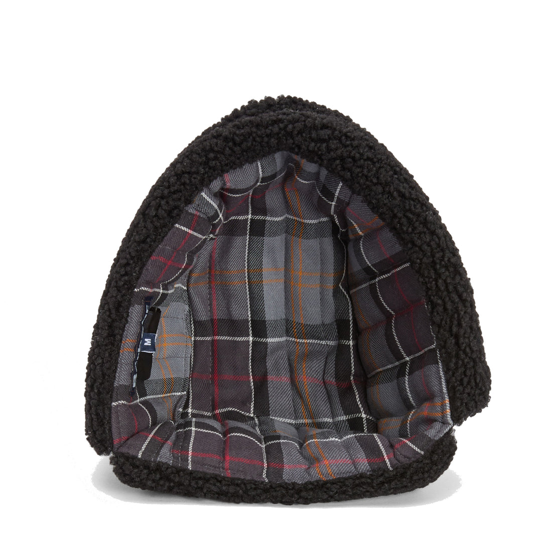Barbour Morar Waxed Cotton Trapper Hat Black