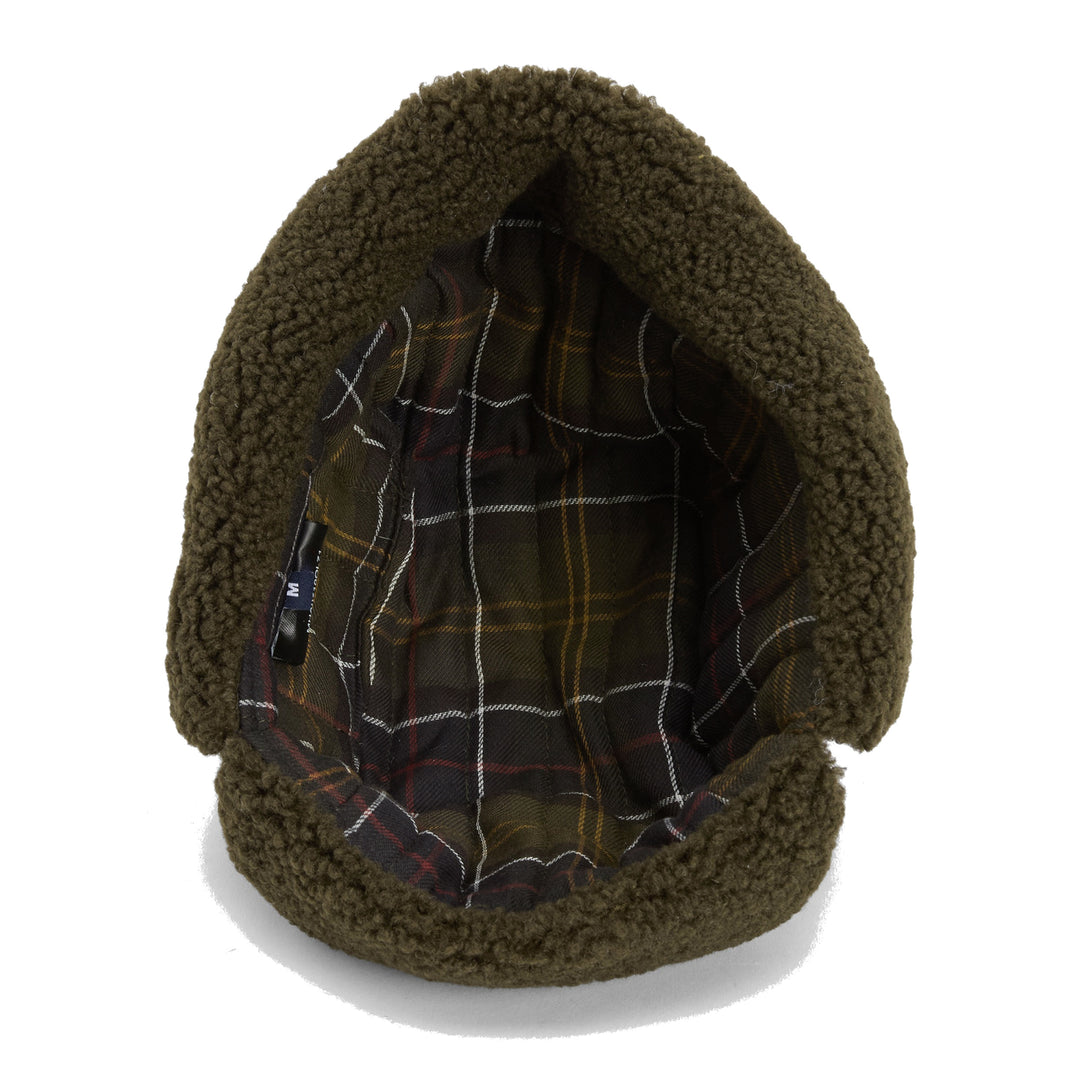 Barbour Morar Waxed Cotton Trapper Hat Olive