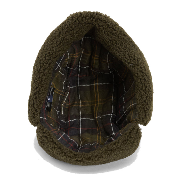 Barbour Morar Waxed Cotton Trapper Hat Olive