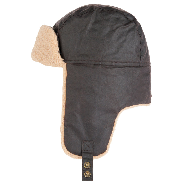 Barbour Morar Waxed Cotton Trapper Hat Rustic