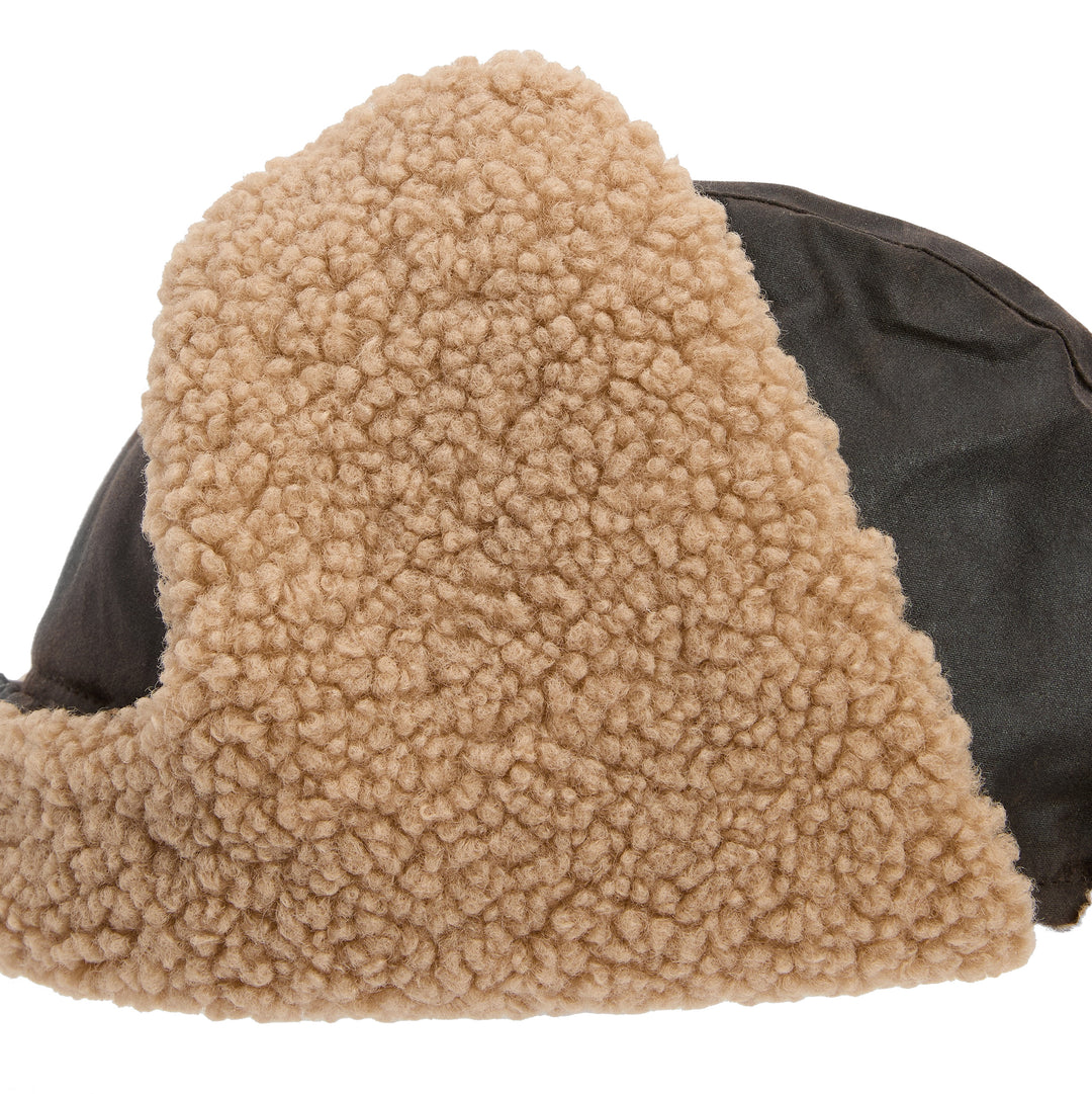 Barbour Morar Waxed Cotton Trapper Hat Rustic