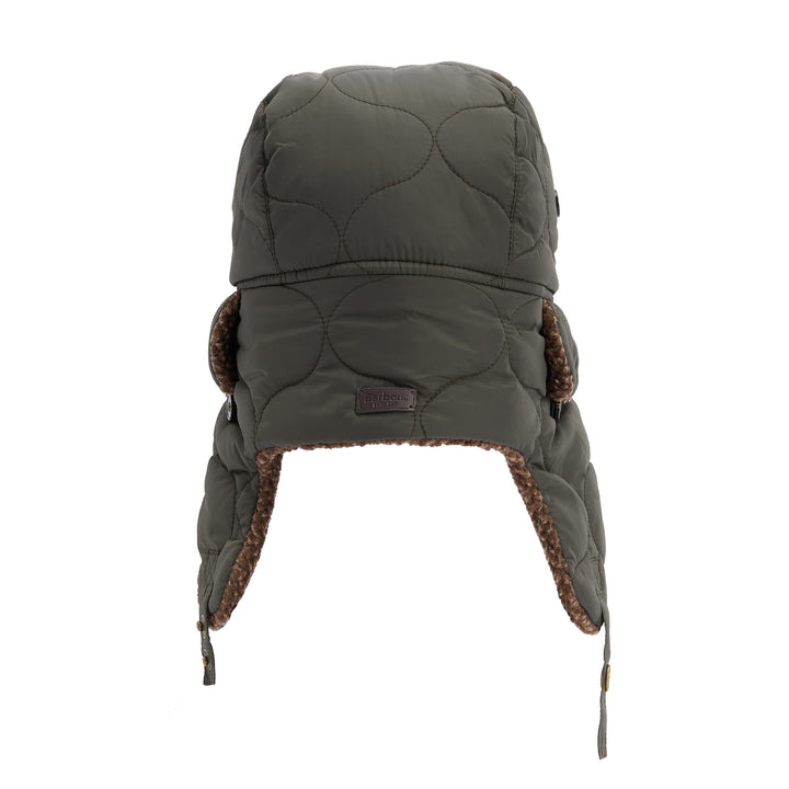 Barbour Sandbay Quilted Trapper Hat Olive