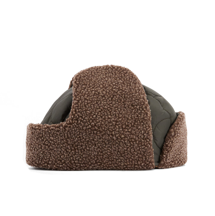 Barbour Sandbay Quilted Trapper Hat Olive