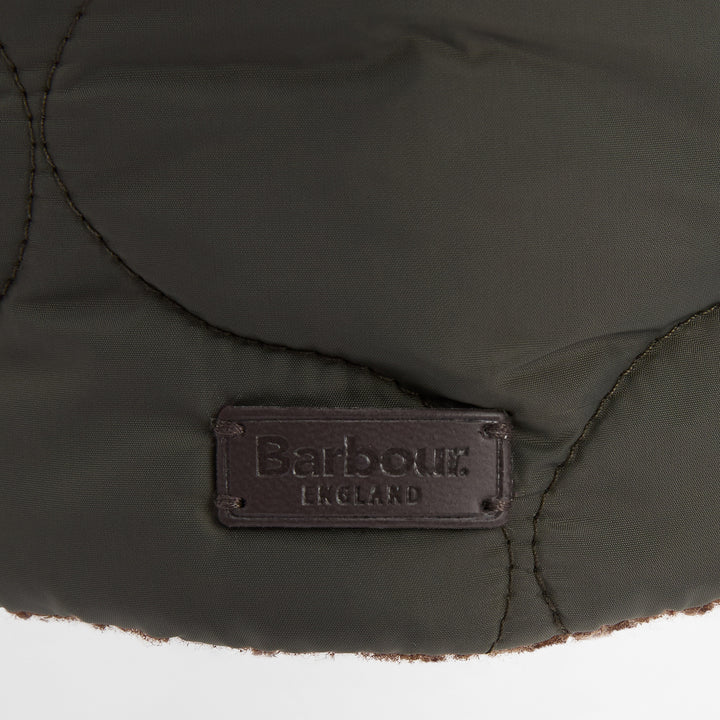 Barbour Sandbay Quilted Trapper Hat Olive