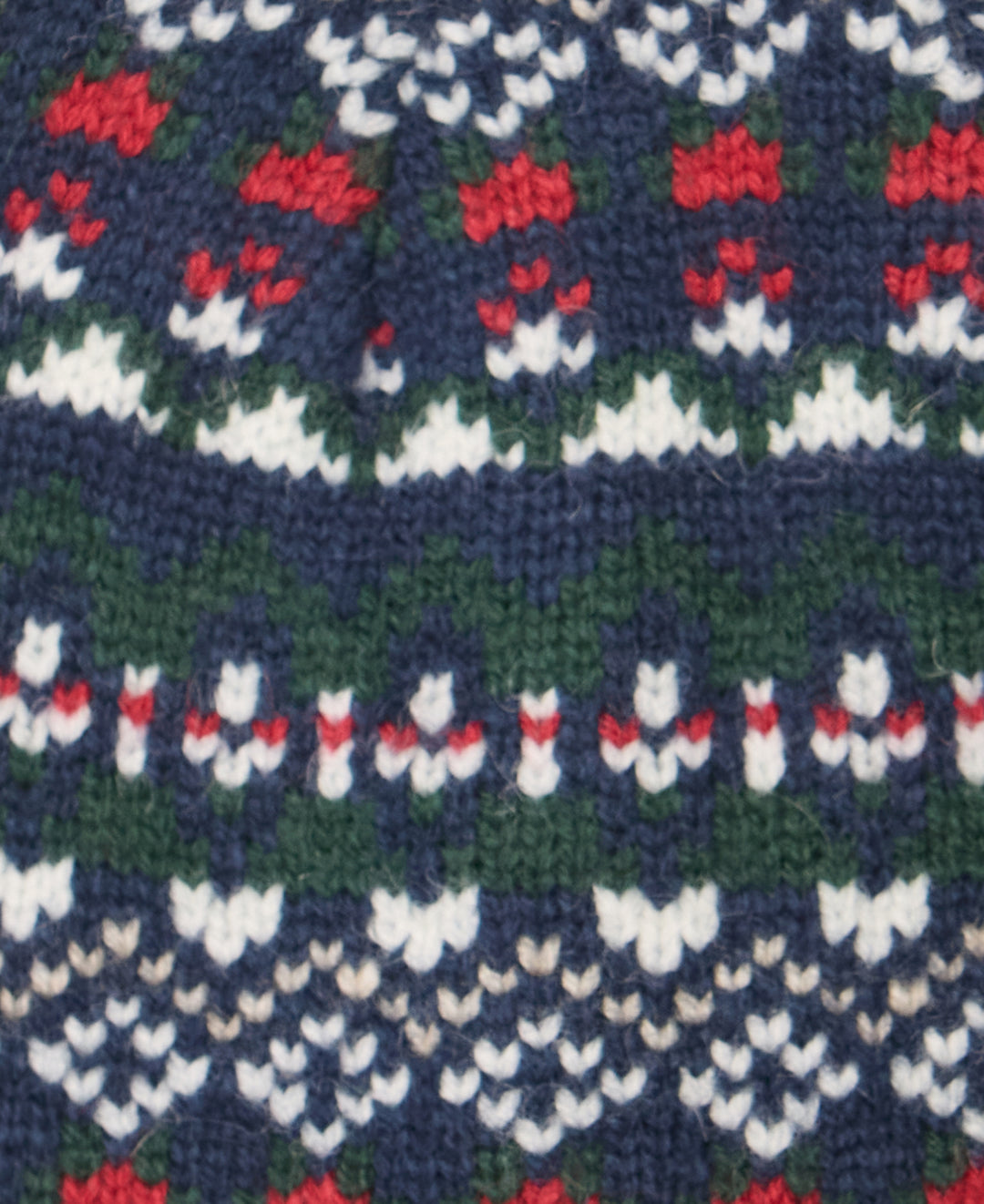 Barbour Fairisle Marlow Bobble Hat Navy/Evergreen