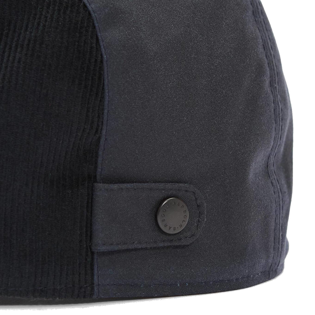 Barbour Ashby Wax Flat Cap in Navy